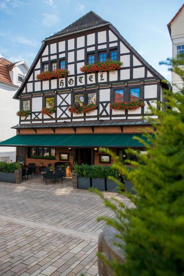 באד דריבורג Hotel Zum Braunen Hirschen מראה חיצוני תמונה